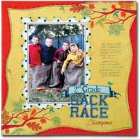 2nd Grade Sack Race