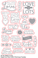 All You Need Is Love - Digital Cut Files