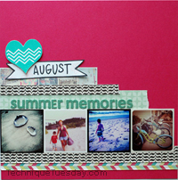 August Memories Layout