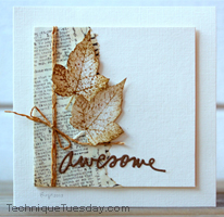 Awesome Leaves Card