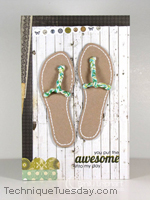 Awesome Sandal Card