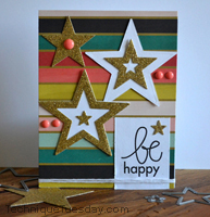 Be Happy Stars Card