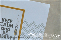 Be Merry Chevrons Card