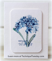 Blue Best Wishes Card