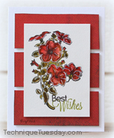 Best Wishes Tri Card