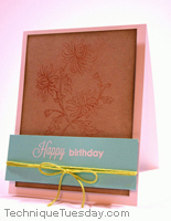 Chrysanthemum Birthday Card