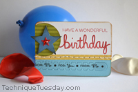 Birthday Pullstrip Card