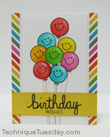 Birthday Wishes Balloons Card