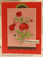 Birthday Wishes Poppy Card