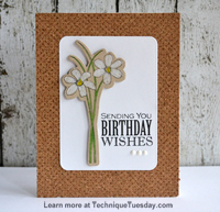 Birthday Wishes Stems Card