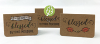 Blessed Place Cards