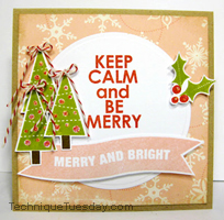 Calm, Merry and Bright Card