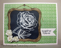 Chalkboard Rose Card