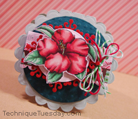 Christmas Hibiscus Card