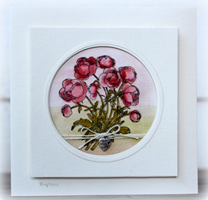 Circle Peony Card