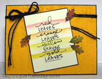 Color Leaves Card