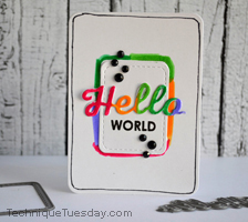 Colorful Hello Story Card
