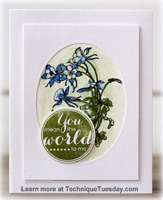 World To Me Flowers Card