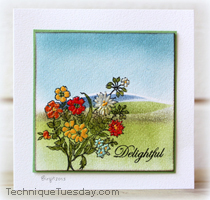 Delightful Bouquet Greenhouse Card