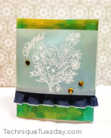 Embossed Bouquet Card