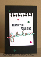 Fabulous Die Card