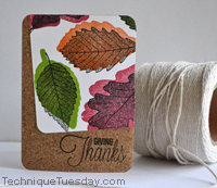 Falling Leaves Story Card