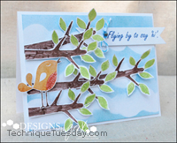 Flying By Card