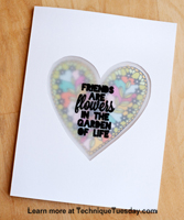 Friends Heart Window