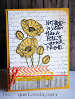 Good Friend Poppies Card