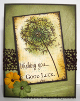Good Luck Flowers Card