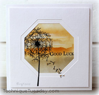 Good Luck Window Card