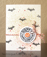 Halloween Splatter Card