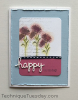 Happy Birthday Floral Card