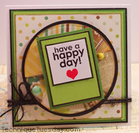 Happy Day Snapshot Card