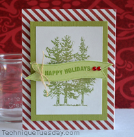 Happy Holidays Evergreen Card