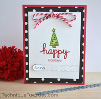 Happy Holidays Pullstrip Card