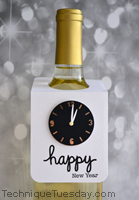 Happy New Year Bottle Hanger