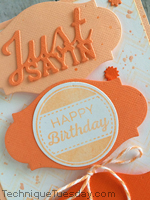 Happy Peachy Birthday Card