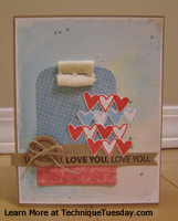 Heart Watercolor Card