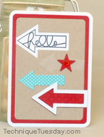 Hello Arrows Card