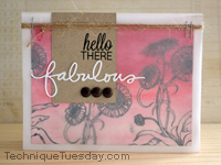 Hello Fabulous Card