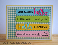 Hello Girlfriend Card