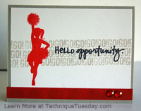 Hello Opportunity Cheer Card