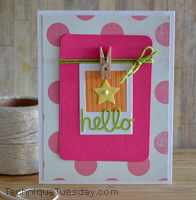 Hello Polka Dot Card
