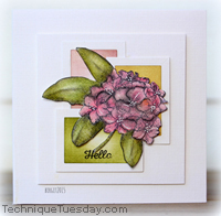 Hello Rhododendron Card
