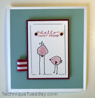 Hello Sweet Friend Card
