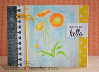 Hello Watercolor Card