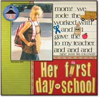 Her First Day of School