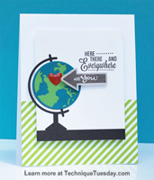 Here & There Globe Card