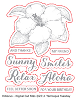 Hibiscus - Digital Cut Files